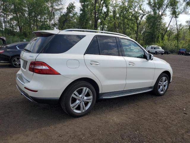 4JGDA5HB7EA435872 - 2014 MERCEDES-BENZ ML 350 4MATIC WHITE photo 3