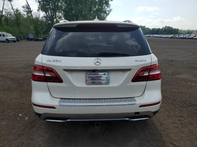 4JGDA5HB7EA435872 - 2014 MERCEDES-BENZ ML 350 4MATIC WHITE photo 6