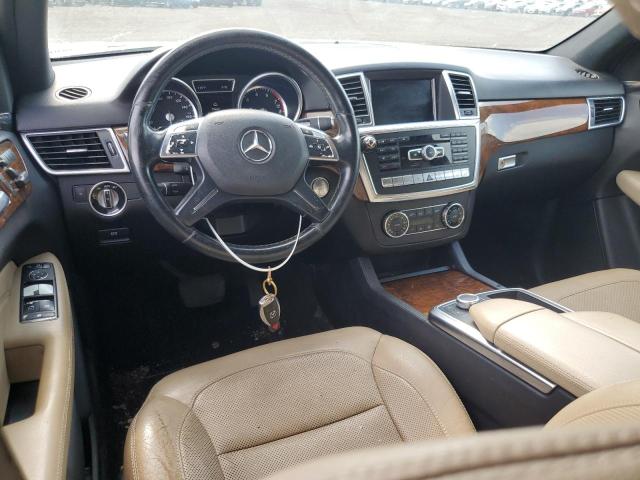 4JGDA5HB7EA435872 - 2014 MERCEDES-BENZ ML 350 4MATIC WHITE photo 8