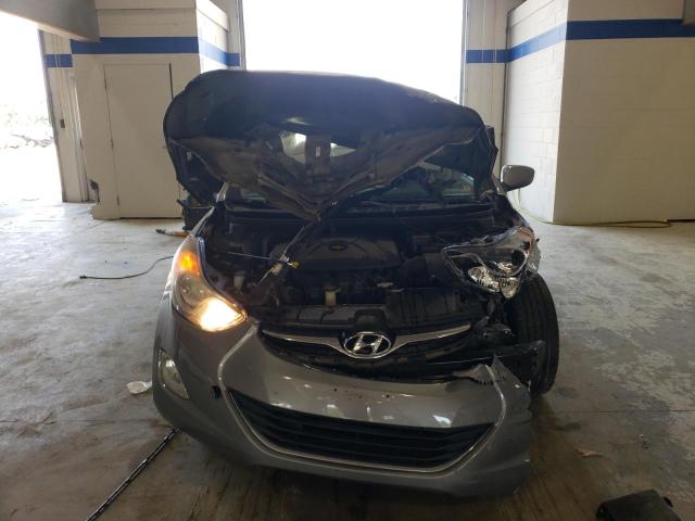 KMHDH4AE0CU187776 - 2012 HYUNDAI ELANTRA GLS GRAY photo 5