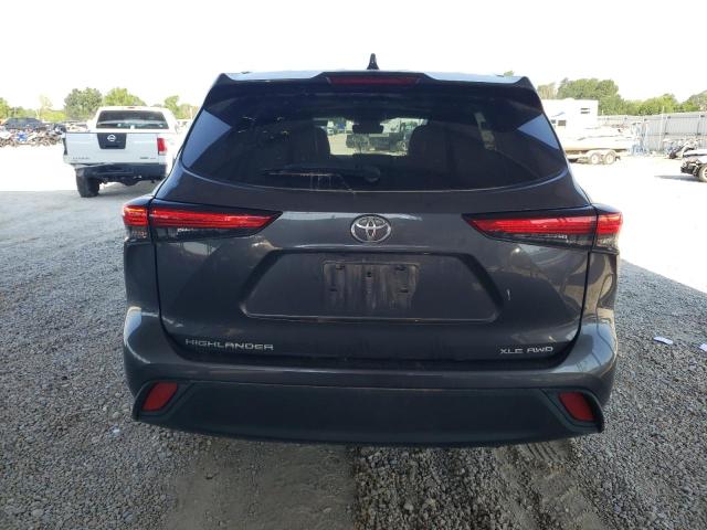 5TDGZRBH4MS088629 - 2021 TOYOTA HIGHLANDER XLE GRAY photo 6