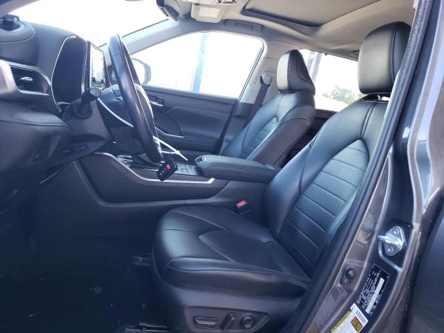 5TDGZRBH4MS088629 - 2021 TOYOTA HIGHLANDER XLE GRAY photo 7