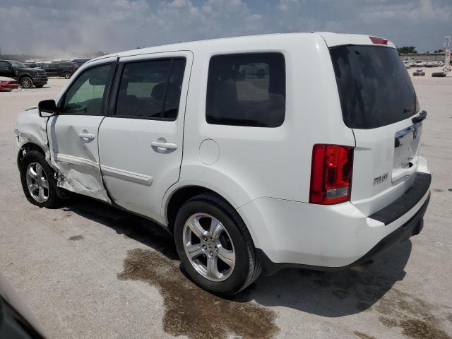 5FNYF3H53DB019605 - 2013 HONDA PILOT EXL WHITE photo 2