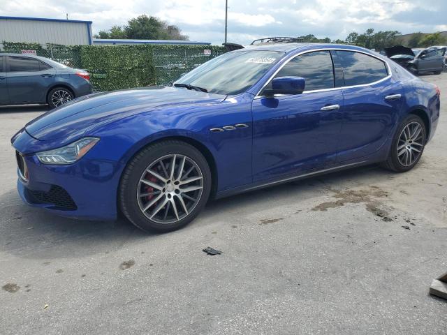ZAM57RTAXG1182042 - 2016 MASERATI GHIBLI S BLUE photo 1