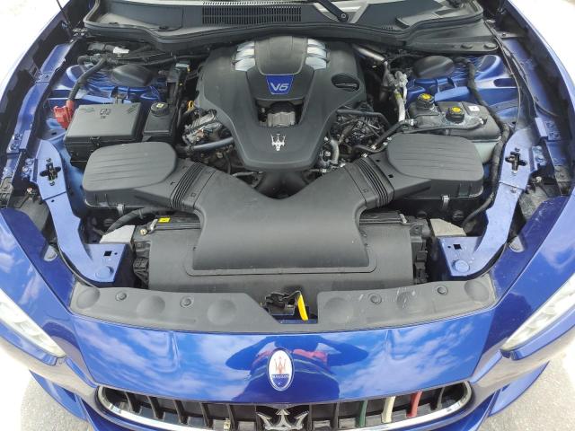 ZAM57RTAXG1182042 - 2016 MASERATI GHIBLI S BLUE photo 11