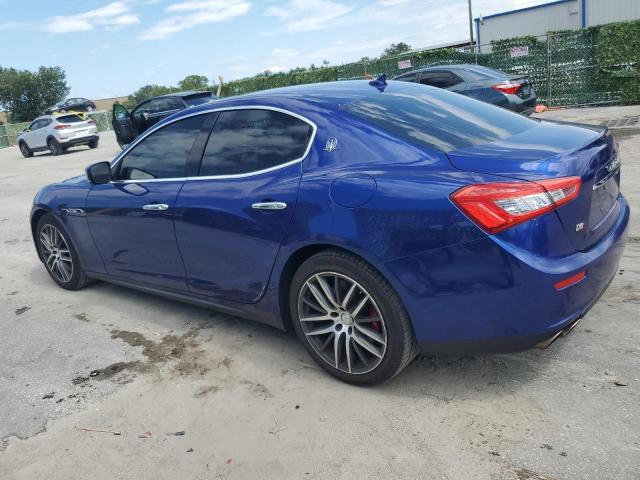 ZAM57RTAXG1182042 - 2016 MASERATI GHIBLI S BLUE photo 2