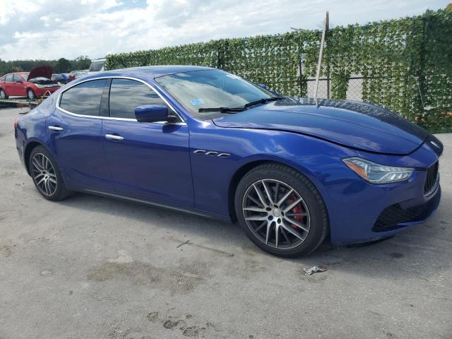 ZAM57RTAXG1182042 - 2016 MASERATI GHIBLI S BLUE photo 4