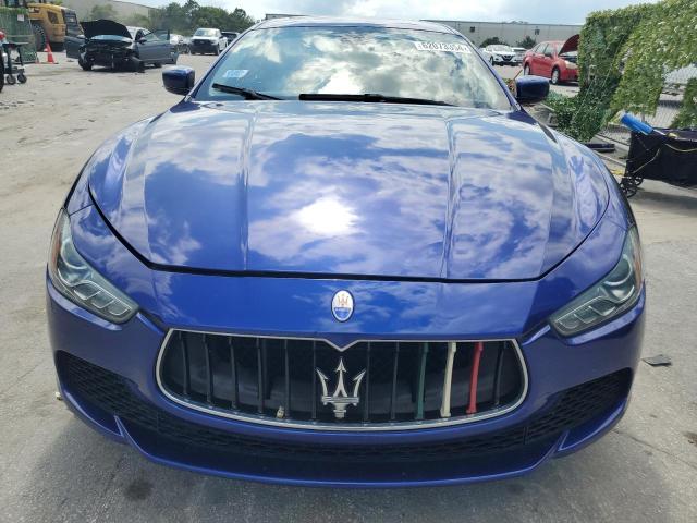 ZAM57RTAXG1182042 - 2016 MASERATI GHIBLI S BLUE photo 5