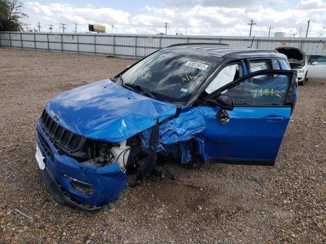 3C4NJCBB4KT815116 - 2019 JEEP COMPASS LATITUDE BLUE photo 2