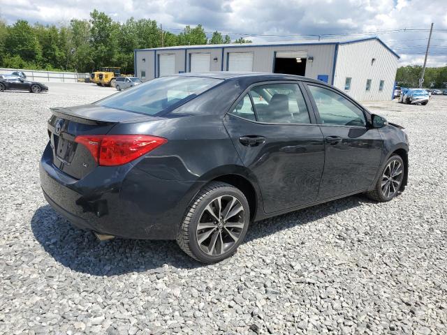 2T1BURHE0HC851153 - 2017 TOYOTA COROLLA L BLACK photo 3