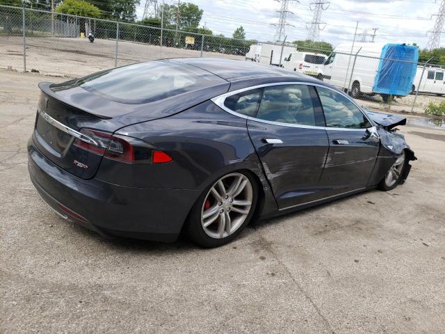 5YJSA1V47FF098414 - 2015 TESLA MODEL S P90D GRAY photo 3