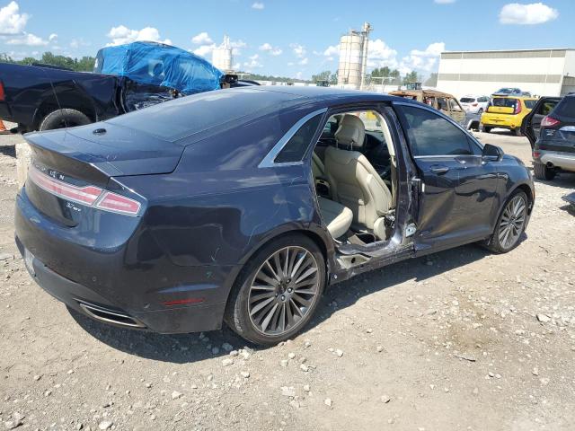 3LN6L2JKXDR822416 - 2013 LINCOLN MKZ BLUE photo 3