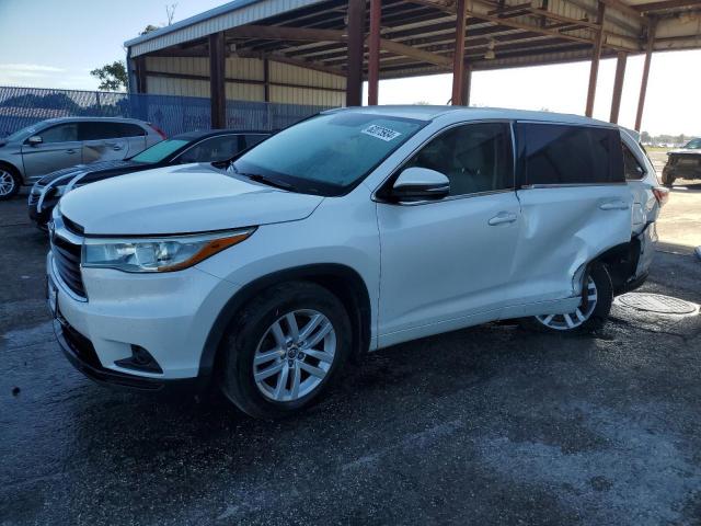 5TDBKRFH7GS261718 - 2016 TOYOTA HIGHLANDER LE WHITE photo 1