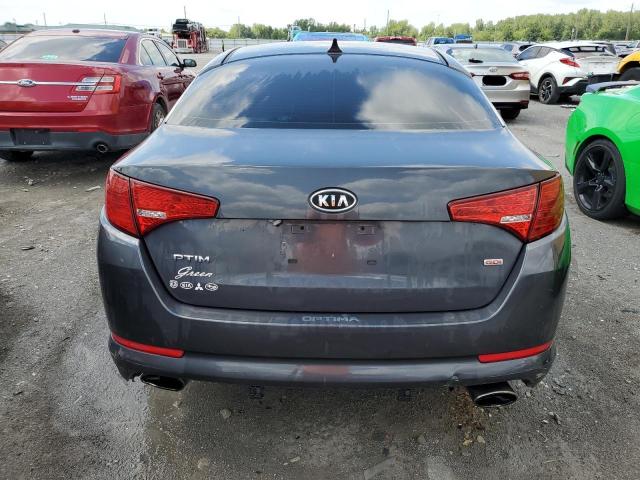 KNAGM4A77B5118474 - 2011 KIA OPTIMA LX GRAY photo 6