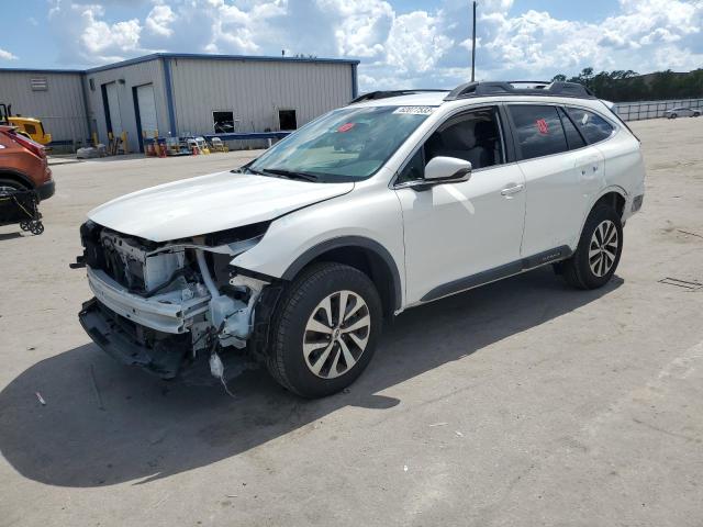 4S4BTACC7L3157471 - 2020 SUBARU OUTBACK PREMIUM WHITE photo 1