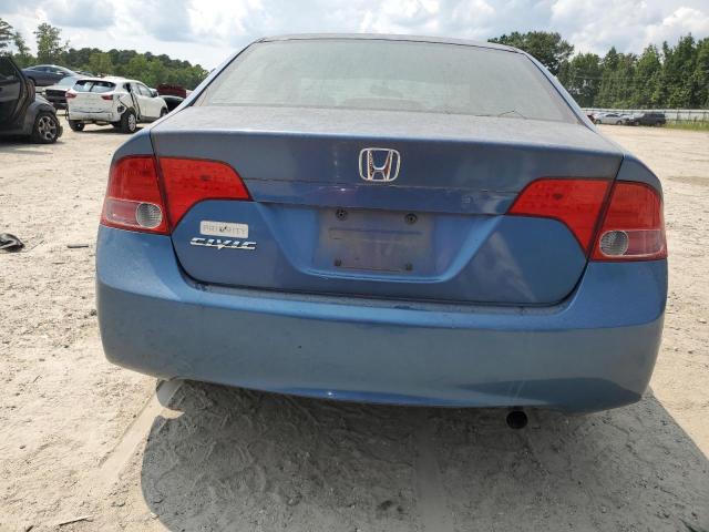 1HGFA16507L128958 - 2007 HONDA CIVIC LX BLUE photo 6