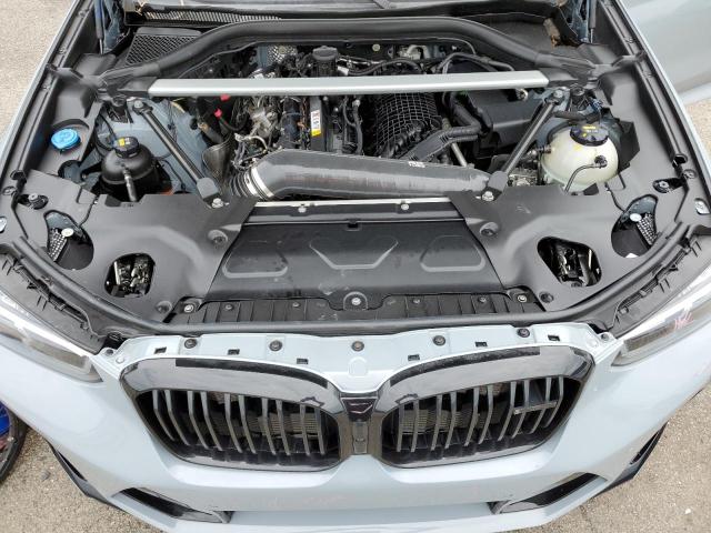 5YM13EC02N9J64591 - 2022 BMW X3 M GRAY photo 12