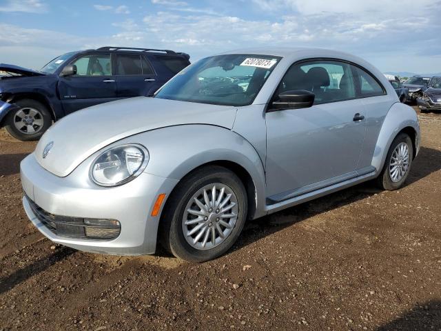 3VWFP7AT0CM644362 - 2012 VOLKSWAGEN BEETLE SILVER photo 1