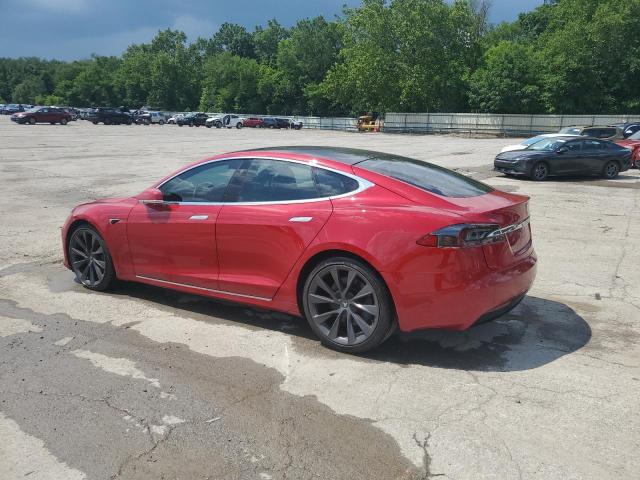 5YJSA1E25LF412216 - 2020 TESLA MODEL S RED photo 2
