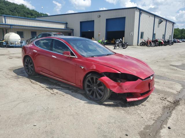 5YJSA1E25LF412216 - 2020 TESLA MODEL S RED photo 4