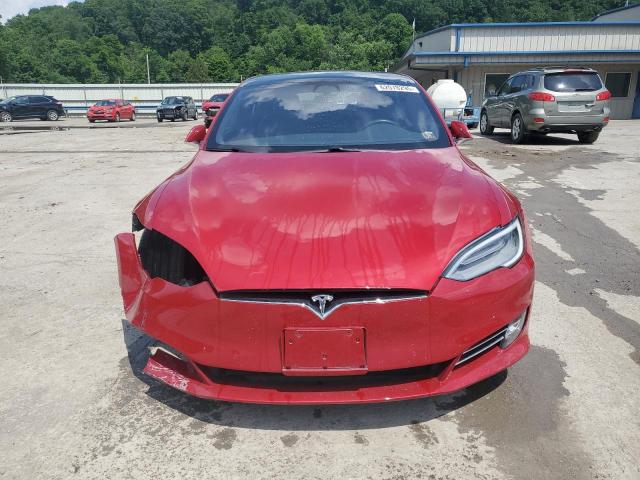 5YJSA1E25LF412216 - 2020 TESLA MODEL S RED photo 5