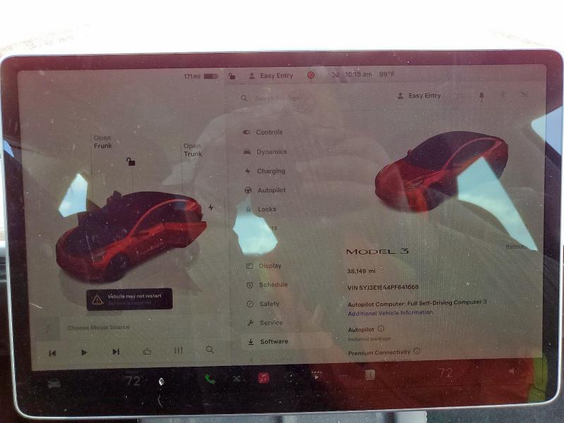 5YJ3E1EA4PF641668 - 2023 TESLA MODEL 3 Rot Foto 9