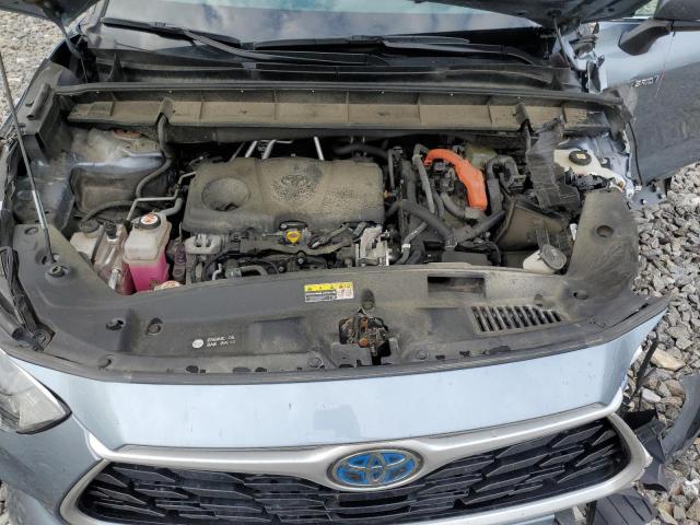 5TDBBRCH3MS027284 - 2021 TOYOTA HIGHLANDER HYBRID LE BLUE photo 12