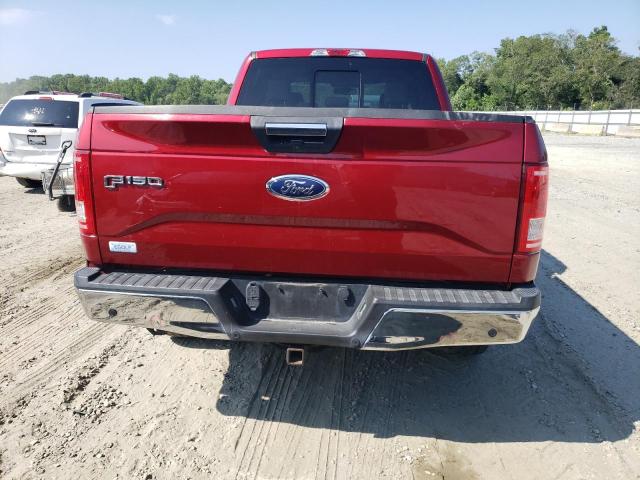 1FTEX1EP4HFC30162 - 2017 FORD F150 SUPER CAB RED photo 6