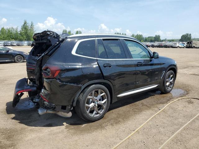 5UX53DP08N9K50422 - 2022 BMW X3 XDRIVE30I BLACK photo 3