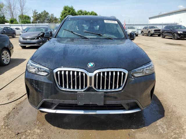 5UX53DP08N9K50422 - 2022 BMW X3 XDRIVE30I BLACK photo 5
