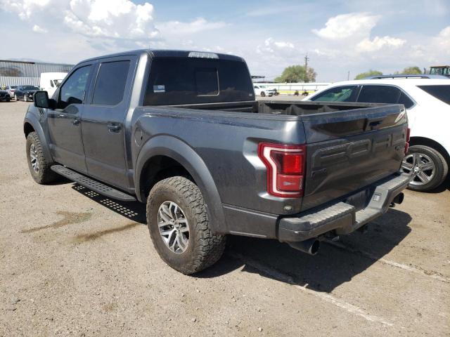 1FTFW1RG0JFD70362 - 2018 FORD F150 RAPTOR CHARCOAL photo 2