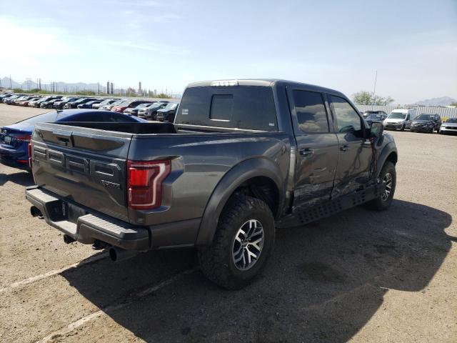 1FTFW1RG0JFD70362 - 2018 FORD F150 RAPTOR CHARCOAL photo 3