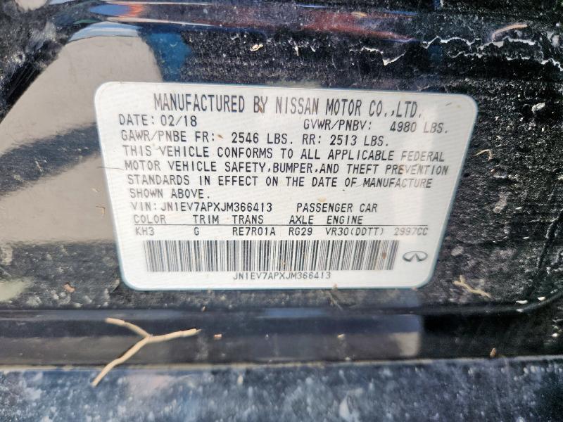 JN1EV7APXJM366413 - 2018 INFINITI Q50 LUXE BLACK photo 12