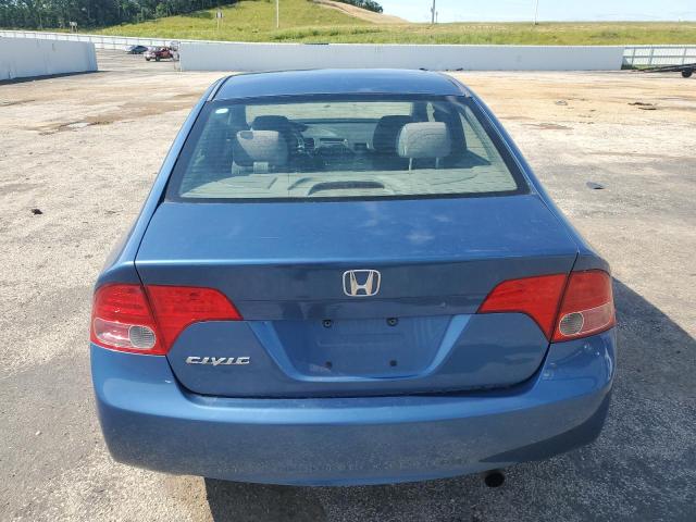 1HGFA16518L015702 - 2008 HONDA CIVIC LX BLUE photo 6