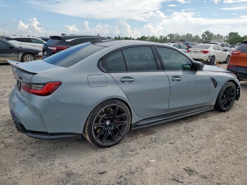 WBS33AY0XMFL26107 - 2021 BMW M3 COMPETITION ნაცრისფერი ფოტო 3