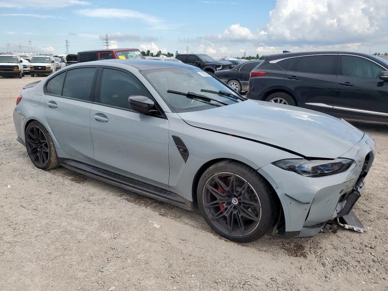 WBS33AY0XMFL26107 - 2021 BMW M3 COMPETITION ნაცრისფერი ფოტო 4
