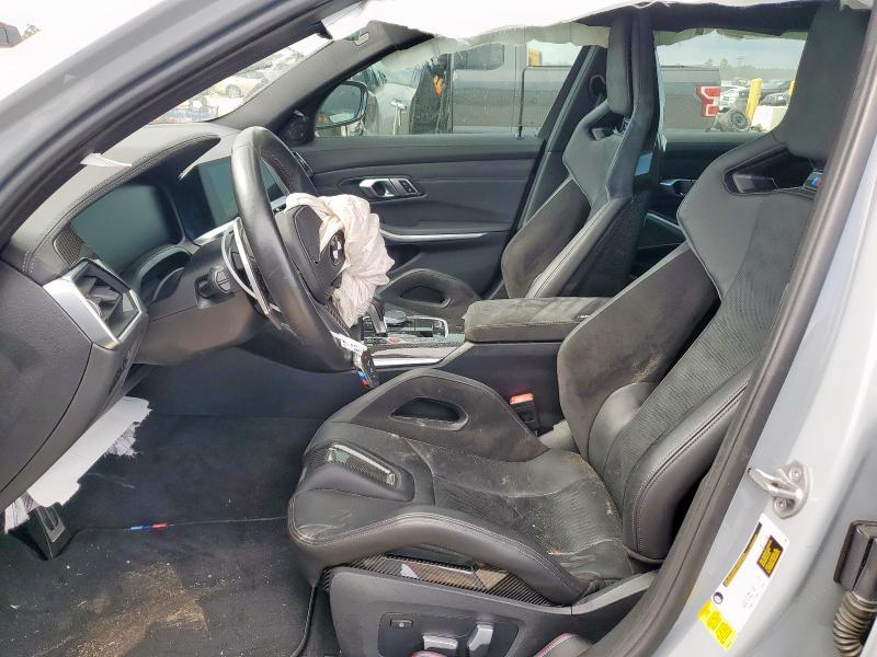 WBS33AY0XMFL26107 - 2021 BMW M3 COMPETITION ნაცრისფერი ფოტო 7