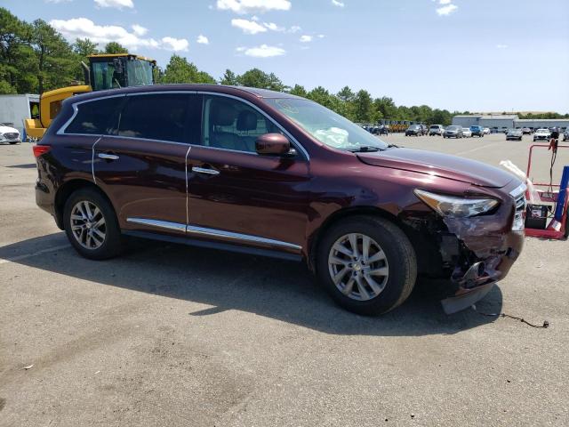 5N1AL0MM1EC522940 - 2014 INFINITI QX60 BURGUNDY photo 4