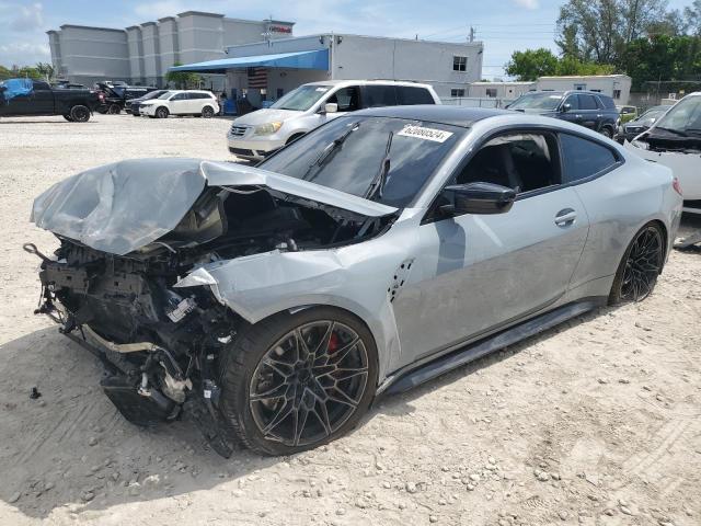 WBS33AZ08MCG63412 - 2021 BMW M4 COMPETITION SILVER photo 1