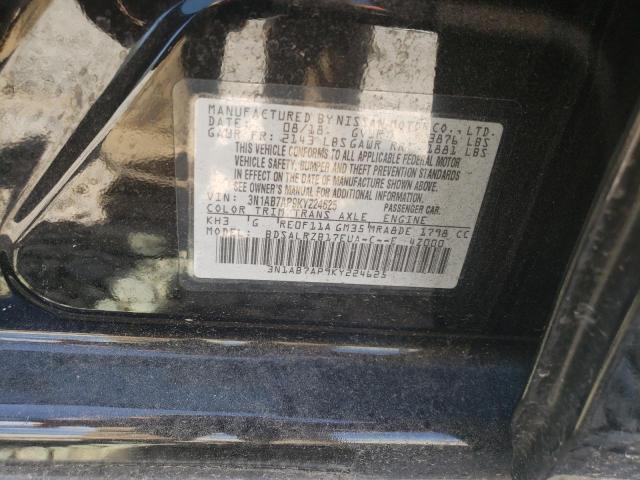 3N1AB7AP9KY224625 - 2019 NISSAN SENTRA S BLACK photo 13