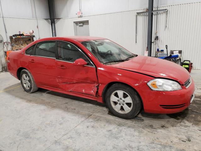 2G1WT57N891163540 - 2009 CHEVROLET IMPALA 1LT RED photo 4