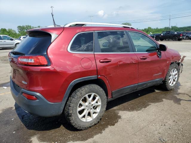 1C4PJLCB8HW535516 - 2017 JEEP CHEROKEE LATITUDE წითელი ფოტო 3