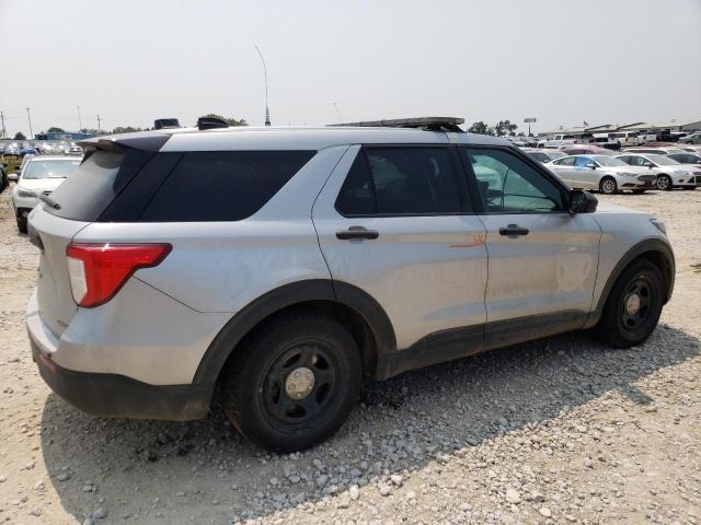 1FM5K8AC1NGA49886 - 2022 FORD EXPLORER POLICE INTERCEPTOR 银色 照片 3