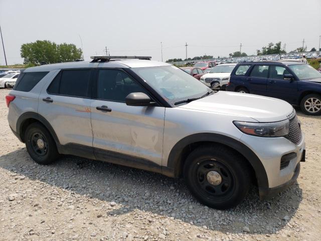 1FM5K8AC1NGA49886 - 2022 FORD EXPLORER POLICE INTERCEPTOR SILVER photo 4