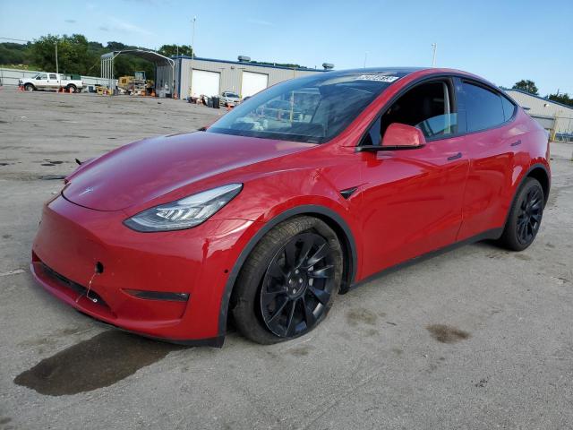 7SAYGDEE0NF480269 - 2022 TESLA MODEL Y RED photo 1