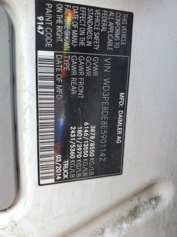 WD3PE8DE8E5901142 - 2014 MERCEDES-BENZ SPRINTER 2500 WHITE photo 13