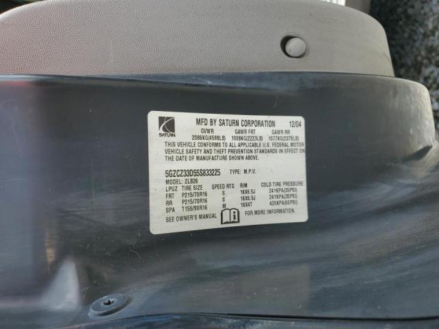 5GZCZ33D55S833225 - 2005 SATURN VUE BLACK photo 13