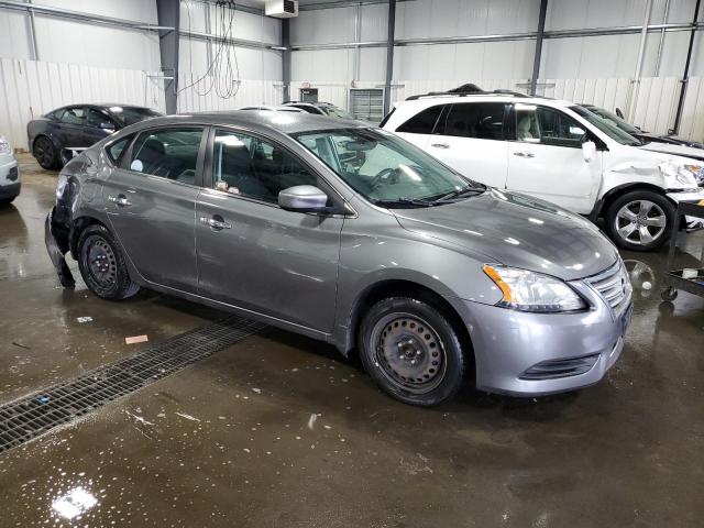 3N1AB7AP7FY296462 - 2015 NISSAN SENTRA S GRAY photo 4