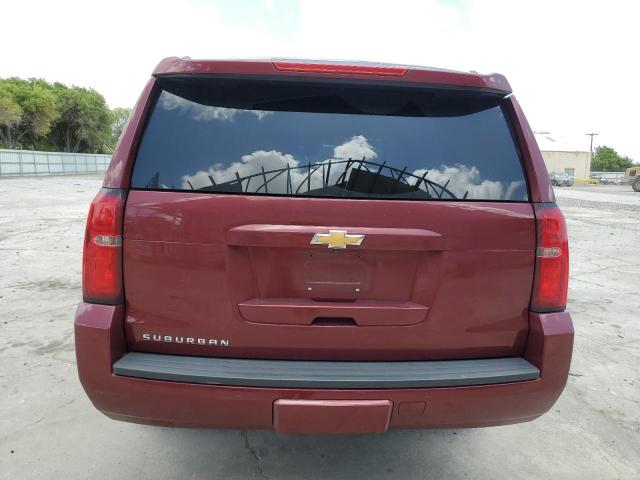 1GNSCHKC0LR108910 - 2020 CHEVROLET SUBURBAN C1500 LT BURGUNDY photo 6