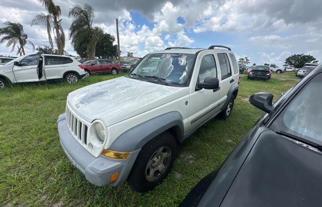 1J4GL48K06W128824 - 2006 JEEP LIBERTY SPORT WHITE photo 2